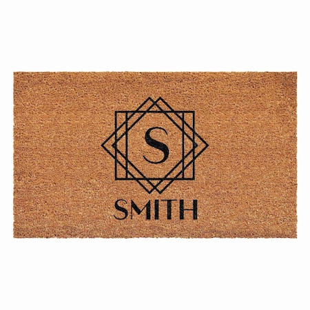 Calloway Mills Personalized Door Mat, Black, Natural, 30 in W x 48 in L 109023048